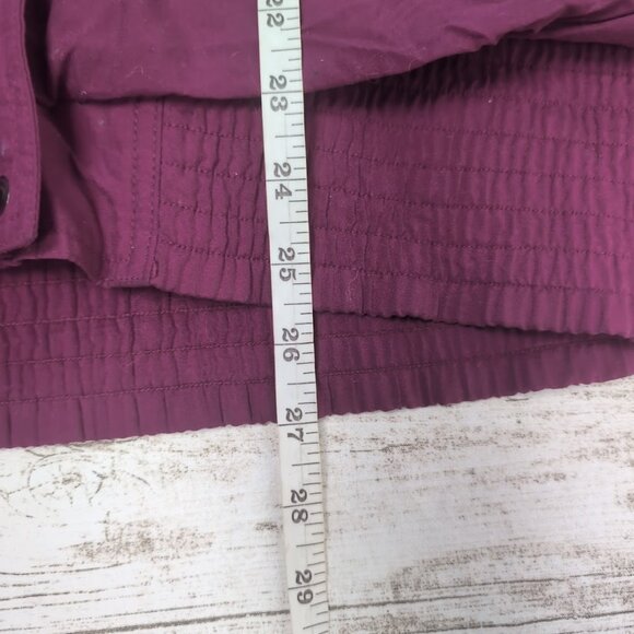 Vintage Columbia Magenta Made in Korea Bomber Style Jacket Women Size XL - Picture 5 of 9